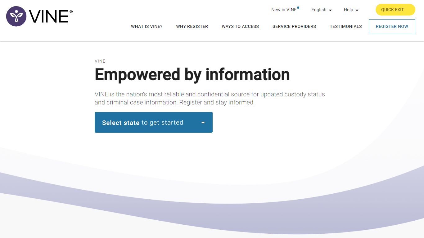 VINELink - Empowering Victims of Crime